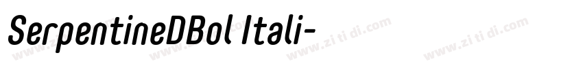 SerpentineDBol Itali字体转换
